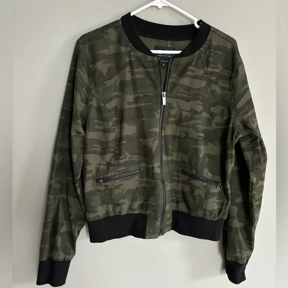 Sanctuary Camo Bomber Jacket from Anthropologie, size medium - Picture 2 of 8